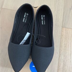 Call It Spring Black Pointed Slip-On Flats - Black -Size 7